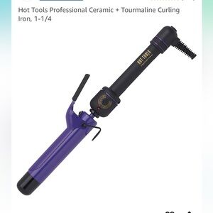 Hot Tools Professional Ceramic + Tourmaline Curling Iron, 1-1/4